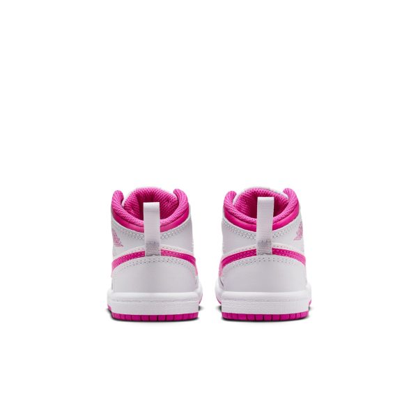 Toddler s Jordan 1 Mid - IRIS WHISPER FIRE PINK-WHITE Online