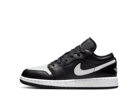 Big Kid s Air Jordan 1 Low- BLACK SUMMIT WHITE For Discount