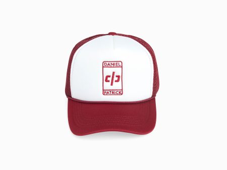 beverly hills trucker cap   white + cherry Fashion