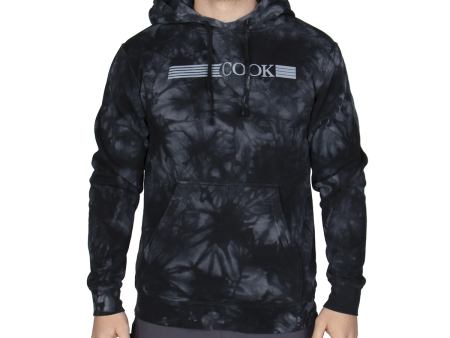 Black Marbled Hoodie - White Logo For Discount