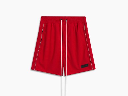 b-ball mesh gym short   red + 3M Discount