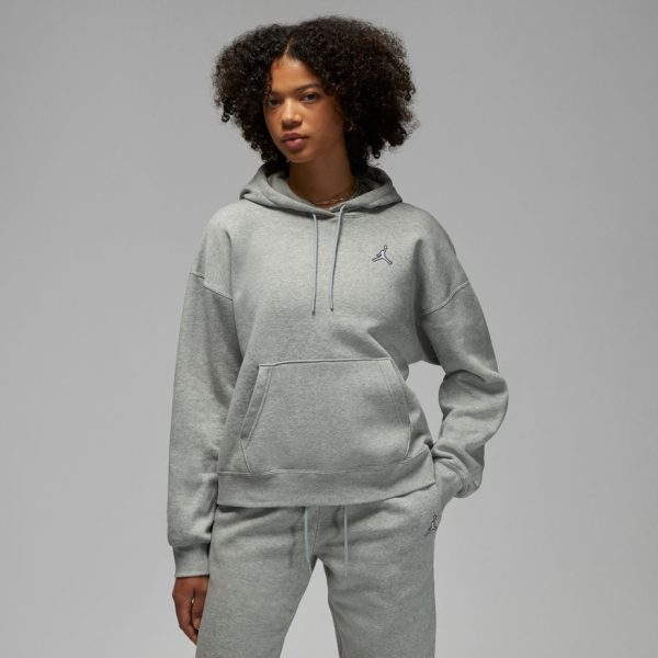 Women s Jordan Brooklyn Hoodie - DK GREY HEATHER WHITE Cheap