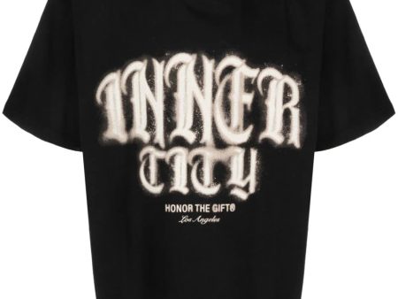 Honor The Gift C-fall Stamp Inner City Tee- BLACK WHITE Fashion