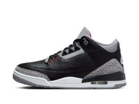 Big Kid s Air Jordan 3 Retro  Black Cement  - BLACK FIRE RED-CEMENT GREY-SUMMIT WHITE Fashion