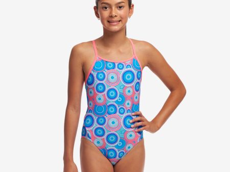 Girl s Diamond Back One Piece | Bundjalung Blue For Discount