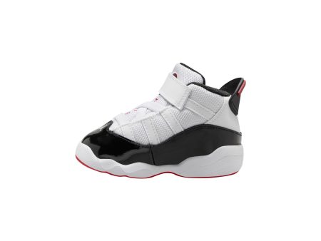 Jordan 6 Rings TD - WHITE BLACK-VARSITY RED Fashion