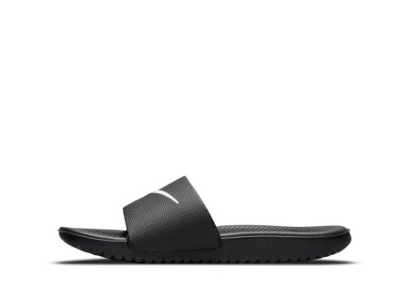 Nike Kawa Slide (PS) - BLACK WHITE Discount