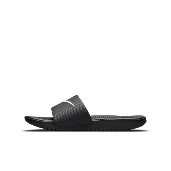 Nike Kawa Slide (PS) - BLACK WHITE Discount