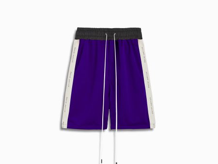 classic gym short   purple + ivory Online now