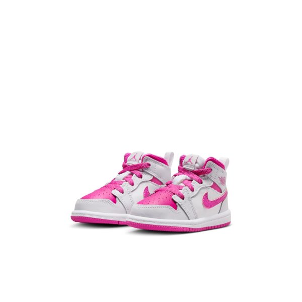 Toddler s Jordan 1 Mid - IRIS WHISPER FIRE PINK-WHITE Online