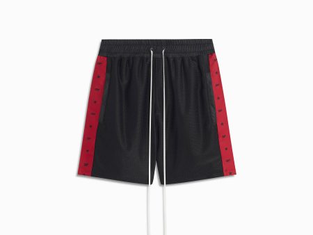 DP all-star mesh gym short   black + red Supply