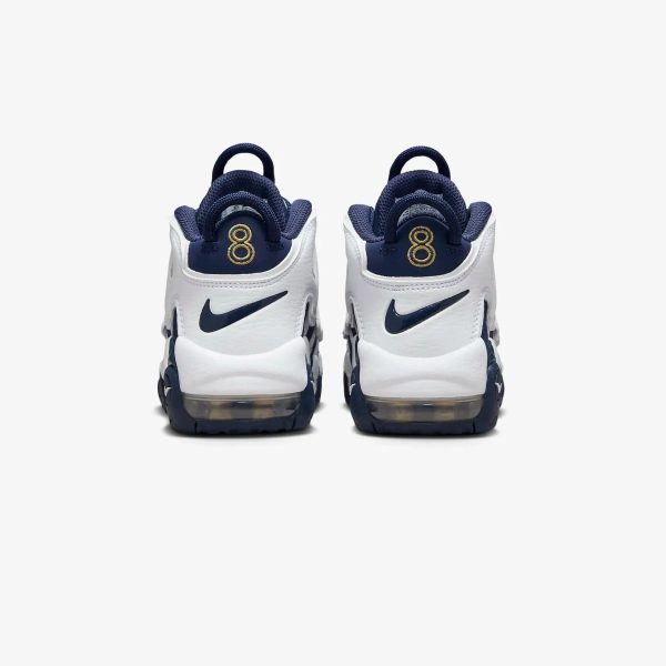 Preschool Nike Air More Uptempo - WHITE MIDNIGHT NAVY-METALLIC GOLD Online Hot Sale