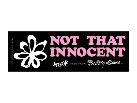 Britney Spears Not That Innocent Bumper Sticker Online Hot Sale