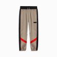 parachute track pant 2.5   wheat + black + red Hot on Sale