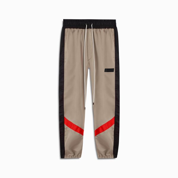 parachute track pant 2.5   wheat + black + red Hot on Sale