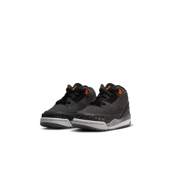 Toddler Air Jordan 3 Retro-NIGHT STADIUM TOTAL ORANGE-BLACK Cheap