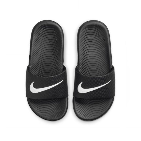 Nike Kawa Slide (PS) - BLACK WHITE Discount