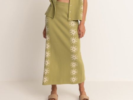 Horizon Knit Midi Skirt Discount